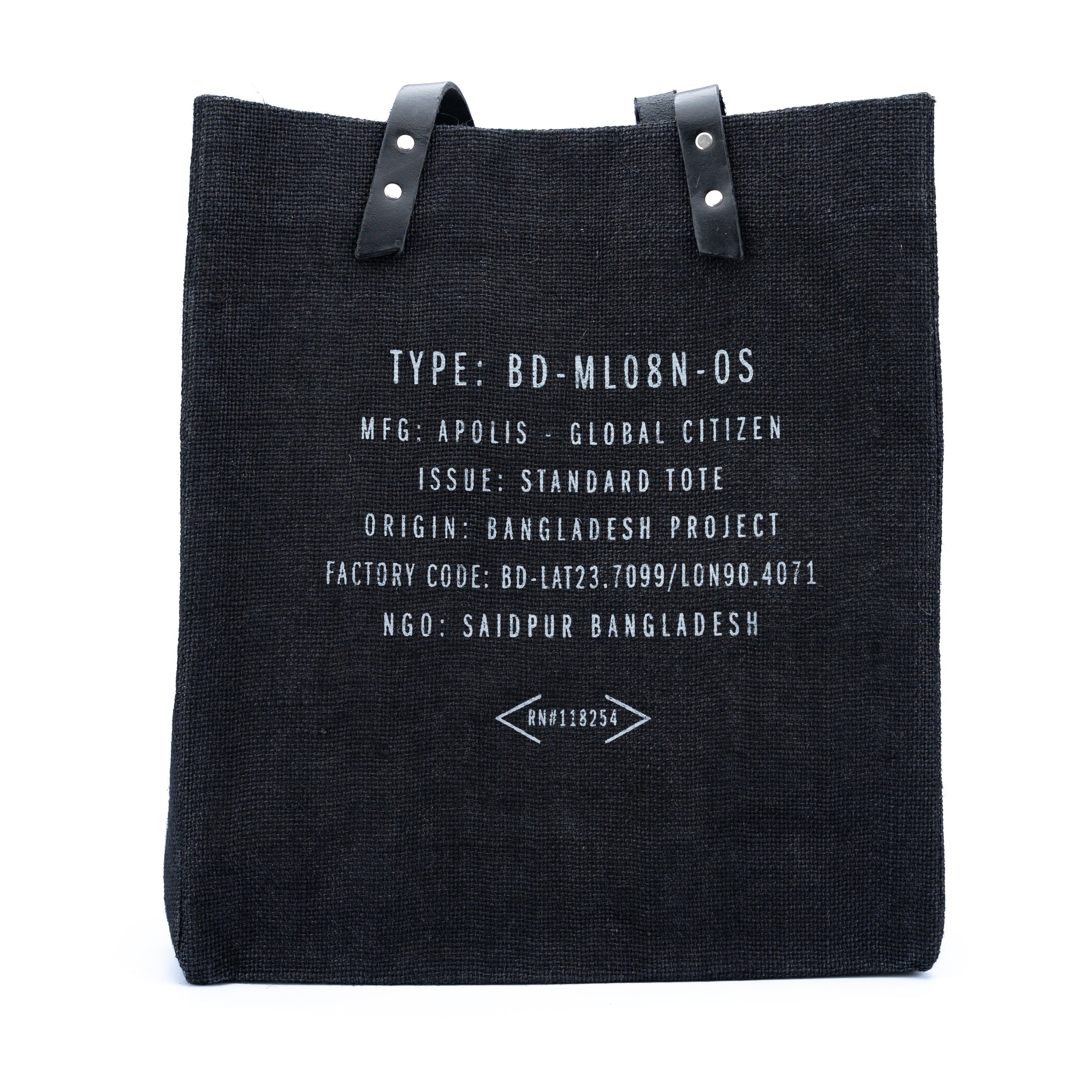 Back of Benedetta Tote Bad made by Apolis Global Citizen